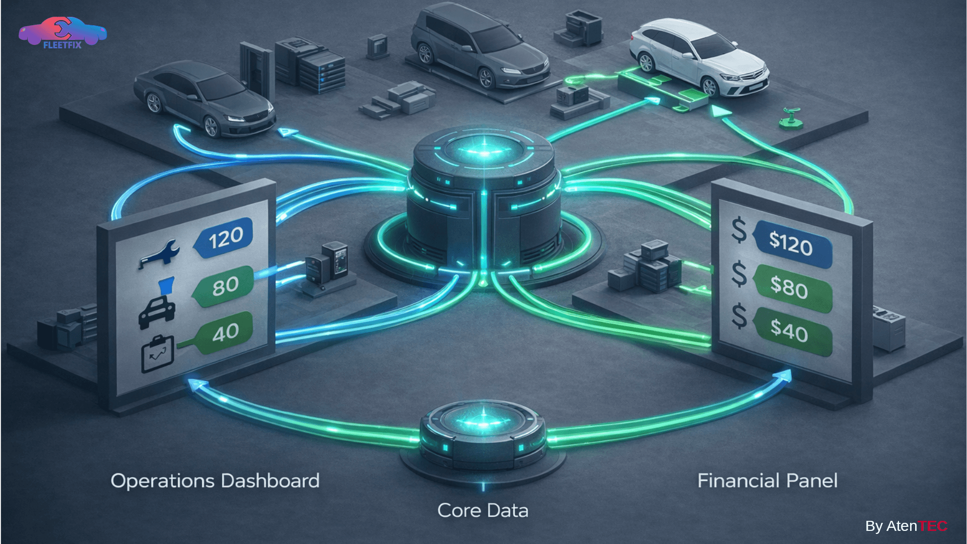 نظام تحكم تشغيلي–مالي متكامل لمنظومة صيانة المركبات
